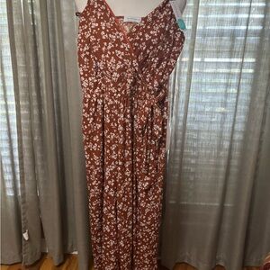 Floral Wrap Jumpsuit